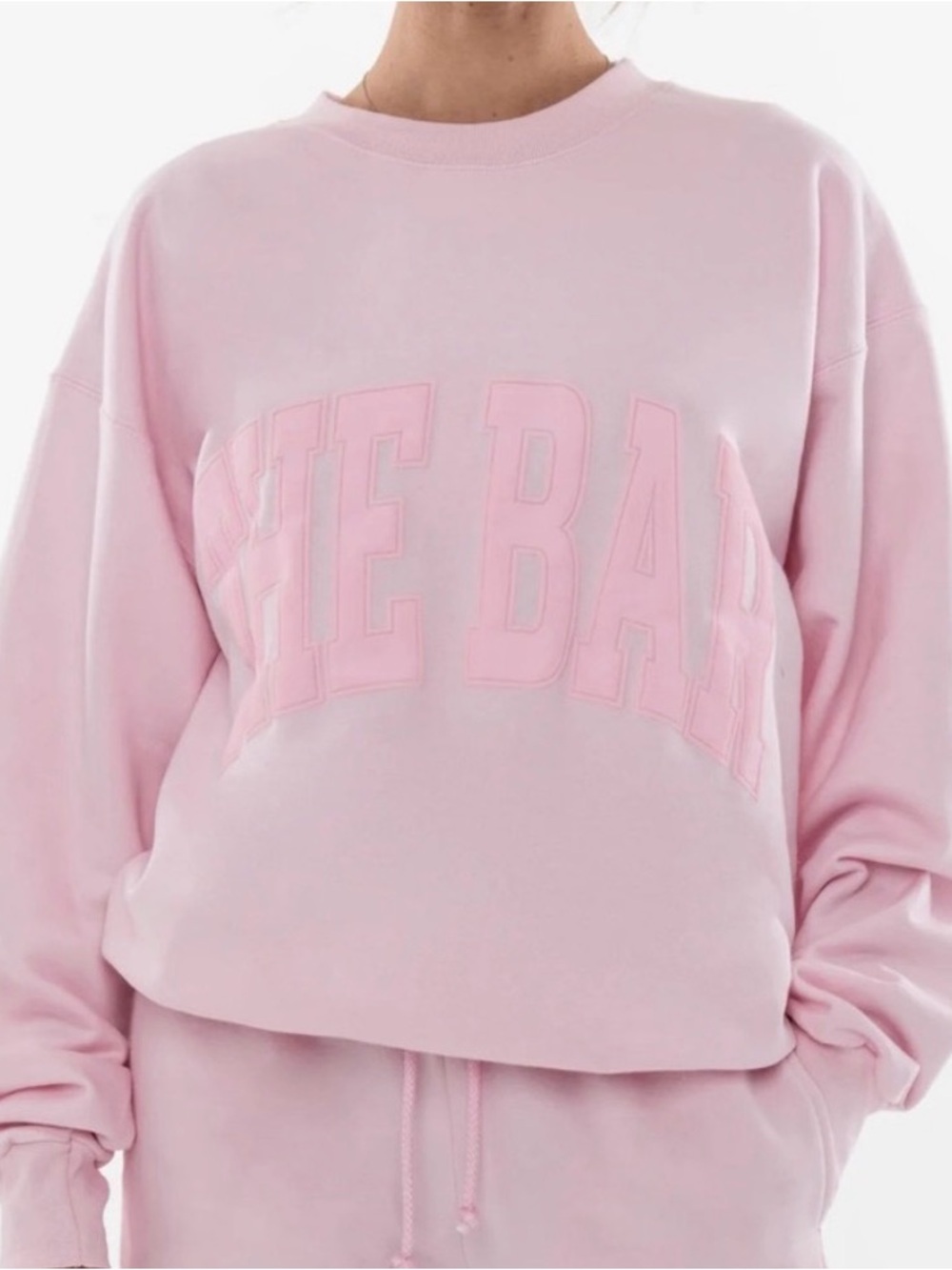 NWB PINK ON PINK THE BAR SWEATSHIRT
